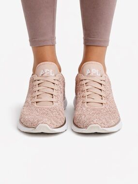 APL TechLoom Phantom Sneakers Blush Knit Running Shoes Womens 9.5